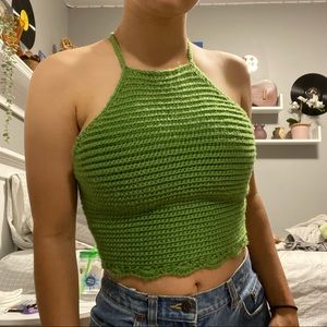 Crochet halter top